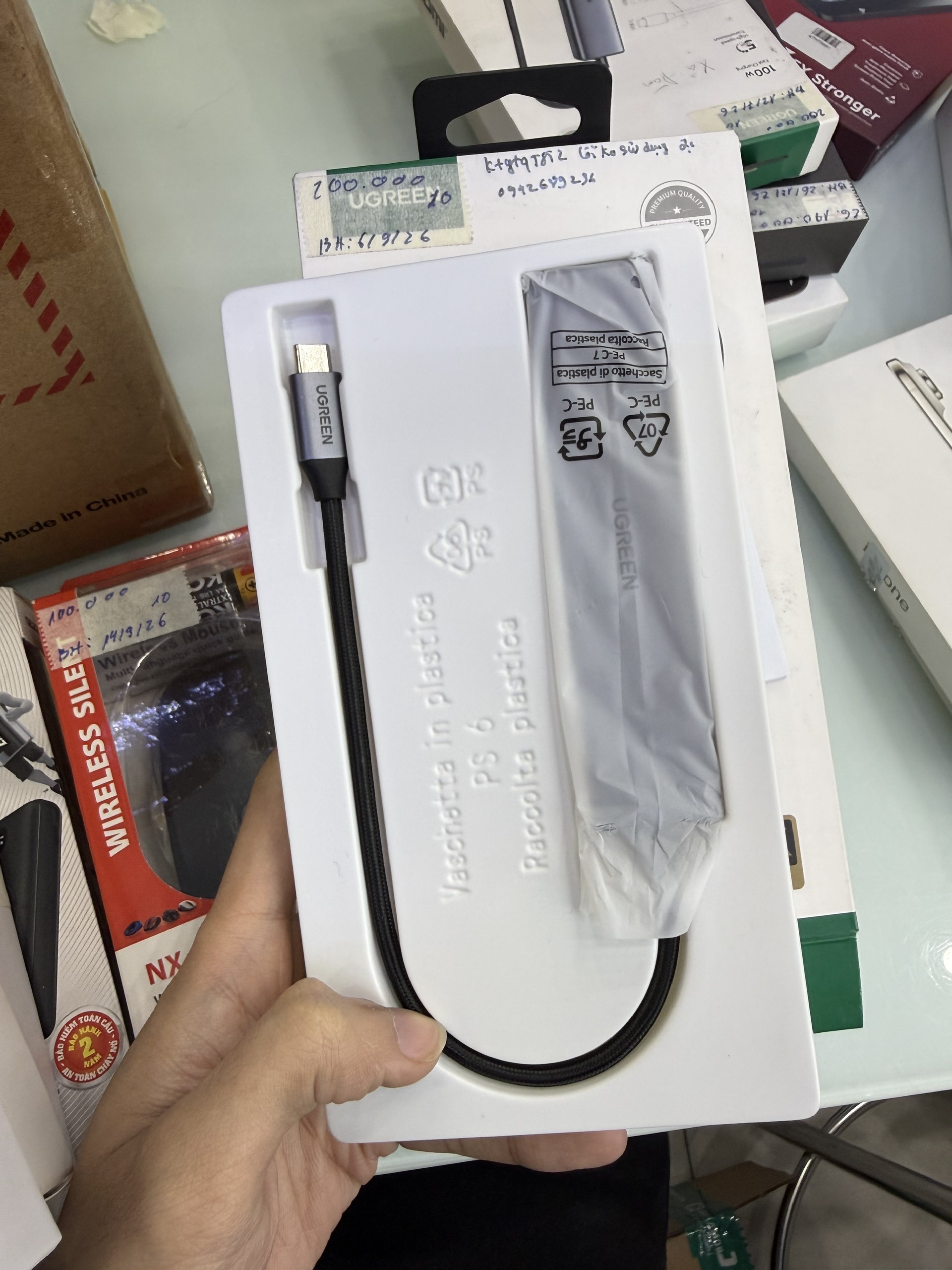 Cổng chuyển đổi Ugreen USB C Hub 5 in 1 15495 CM478 TBH