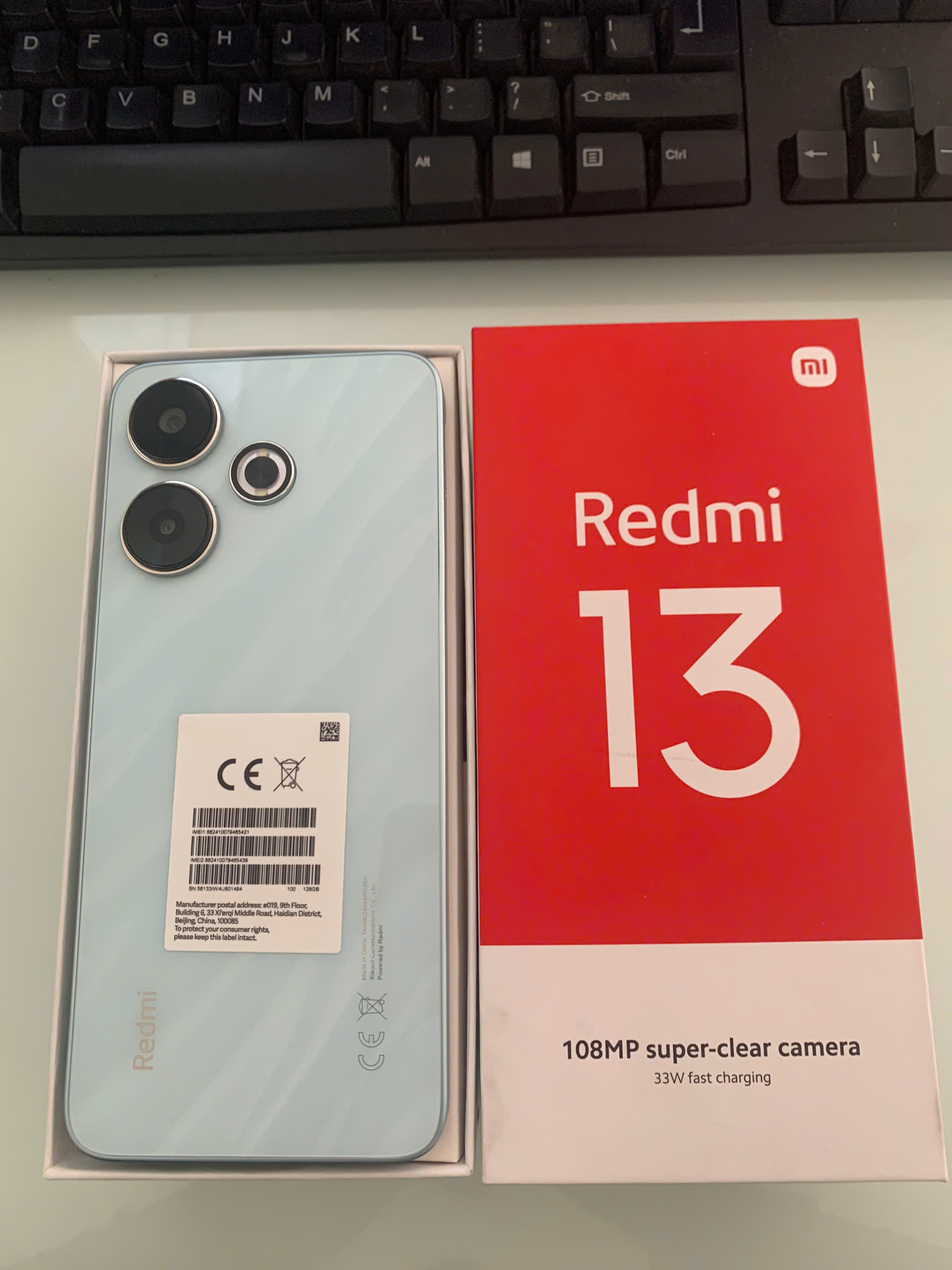 Điện thoại di động Redmi 13 Ocean Blue 6GB RAM 128GB ROM (2404ARN45A)_MZB0H7TEU - 862410079465421 - MZB0H7TEU