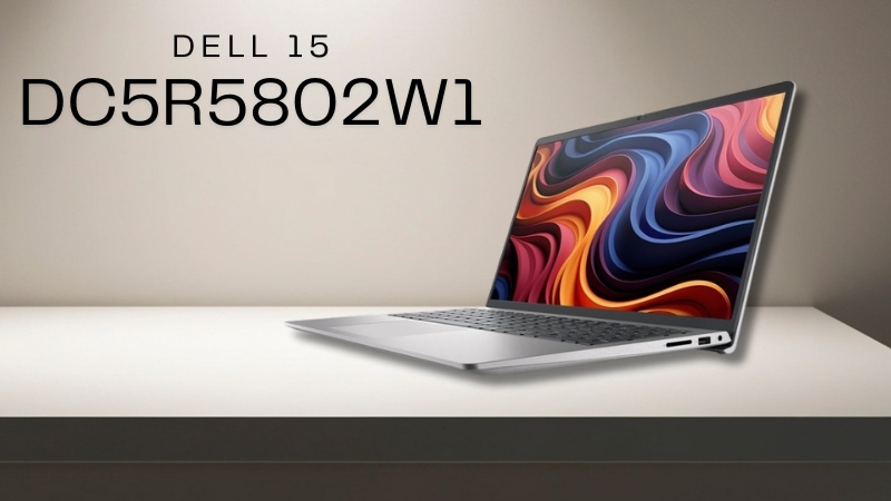 Laptop Dell 15 DC5R5802W1 với RAM 16GB & SSD 512GB đáp ứng tốt các tác vụ đa nhiệm