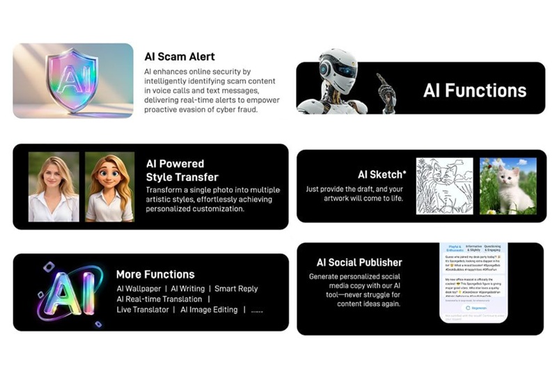 Trang bị nút AI vật lý chuyên dụng.
