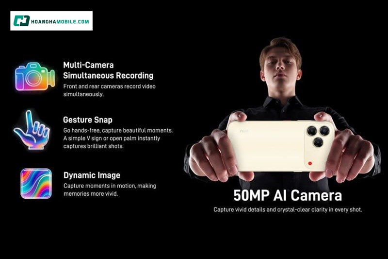 Camera AI 50MP đáp ứng mọi nhu cầu. Camera AI 50MP đáp ứng mọi nhu cầu.