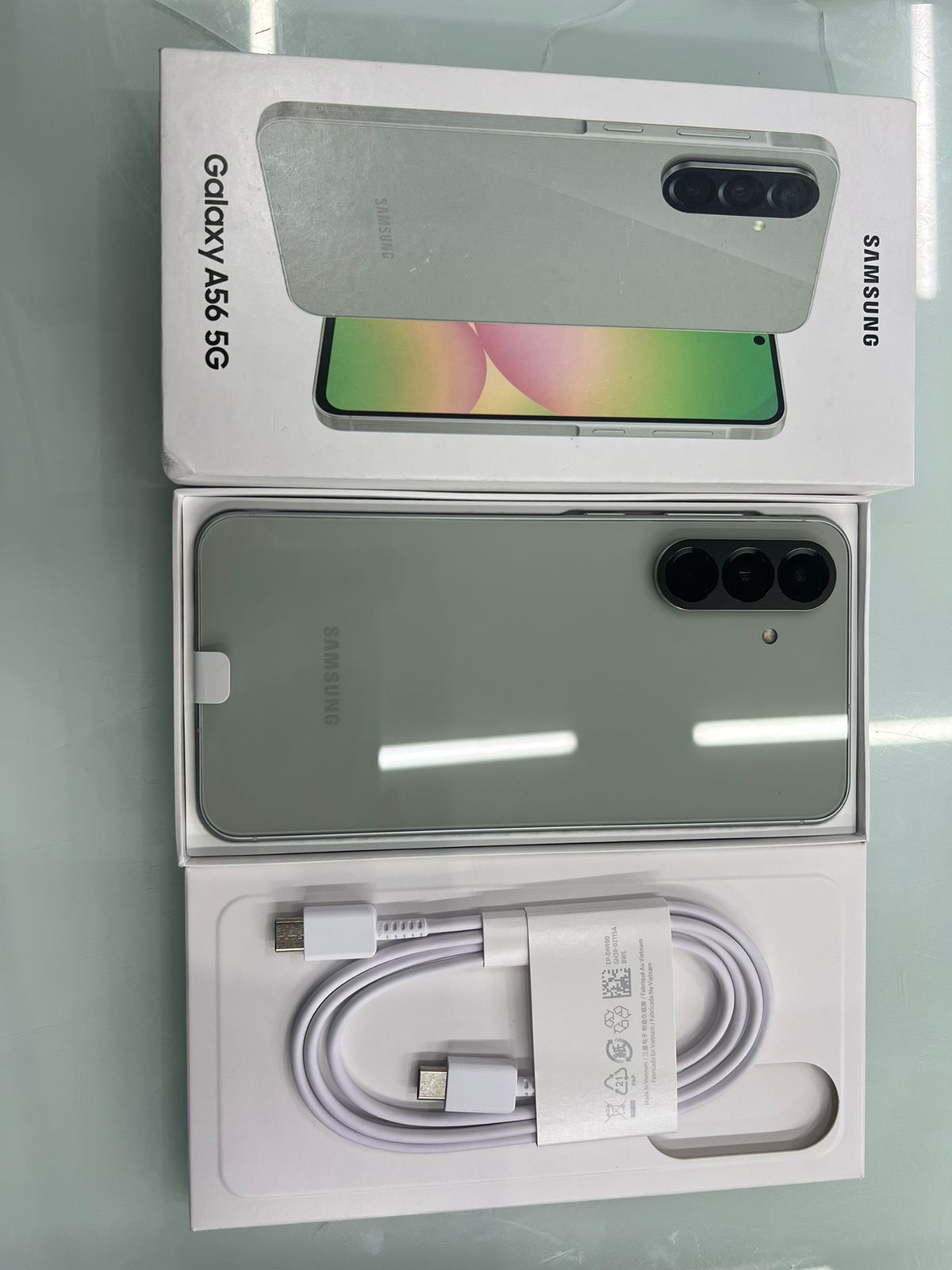 ĐTDĐ Samsung A56 5G, SM-A566B/DS, 8+128, Xanh 