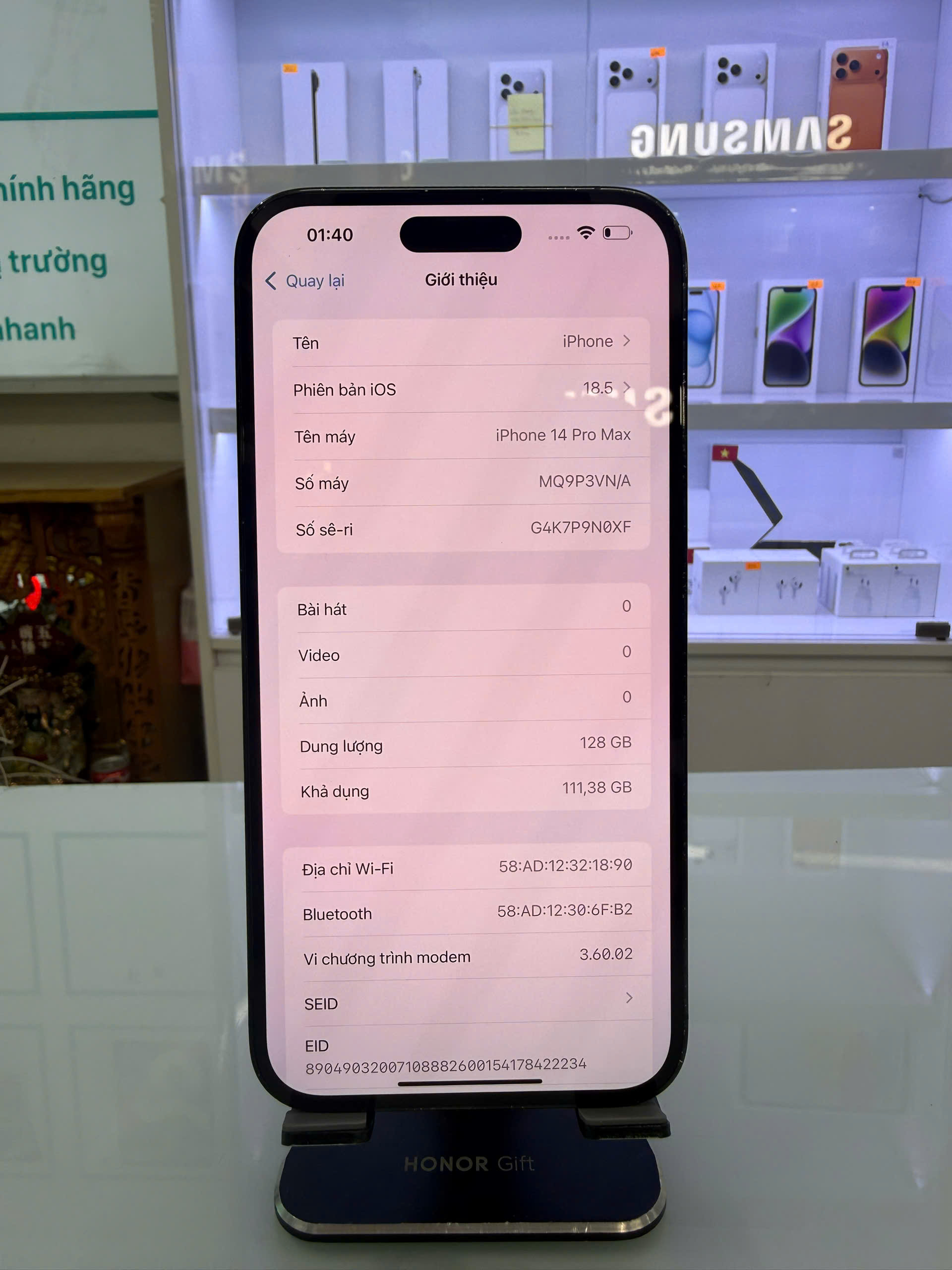 ĐTDĐ Apple iPhone 14 Pro Max 128GB Space Black_MQ9P3VN/A - SG4K7P9N0XF - MQ9P3VN