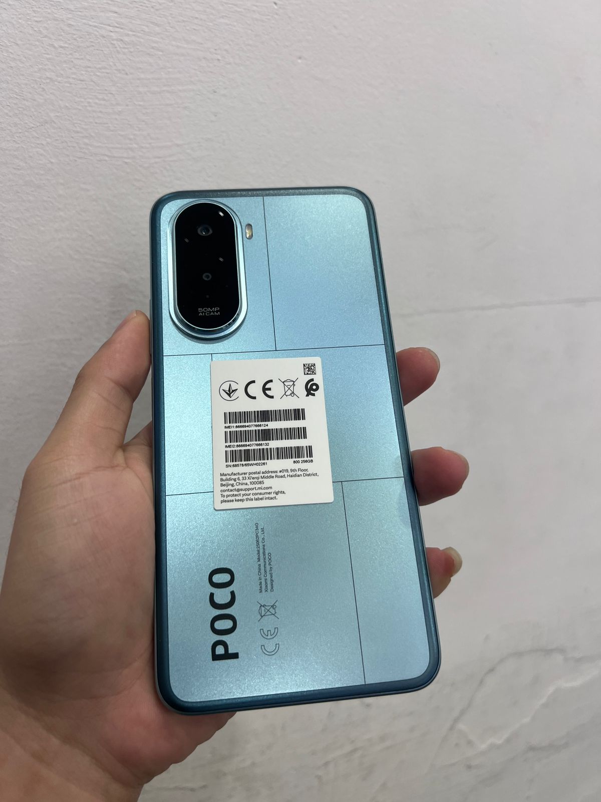 ĐIỆN THOẠI DI ĐỘNG (TEL) POCO M7 6.9"/SNAP 685/8G/256G/50MP+QVGA/8MP/7000mAh (25062PC34G)/XANH DƯƠNG 