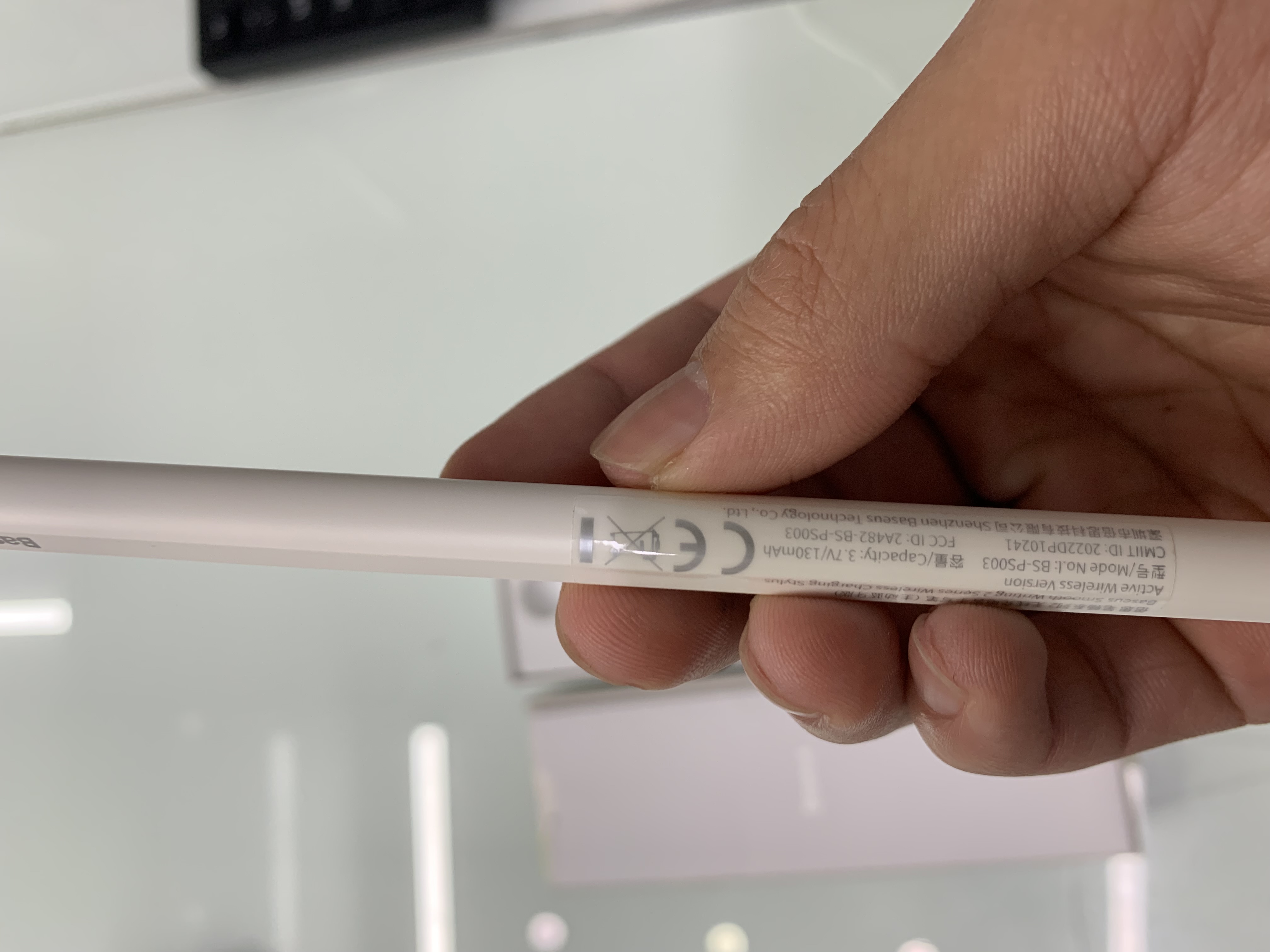 Bút cảm ứng hiệu Baseus Smooth Writing 2 Series Wireless Charging - Màu trắng