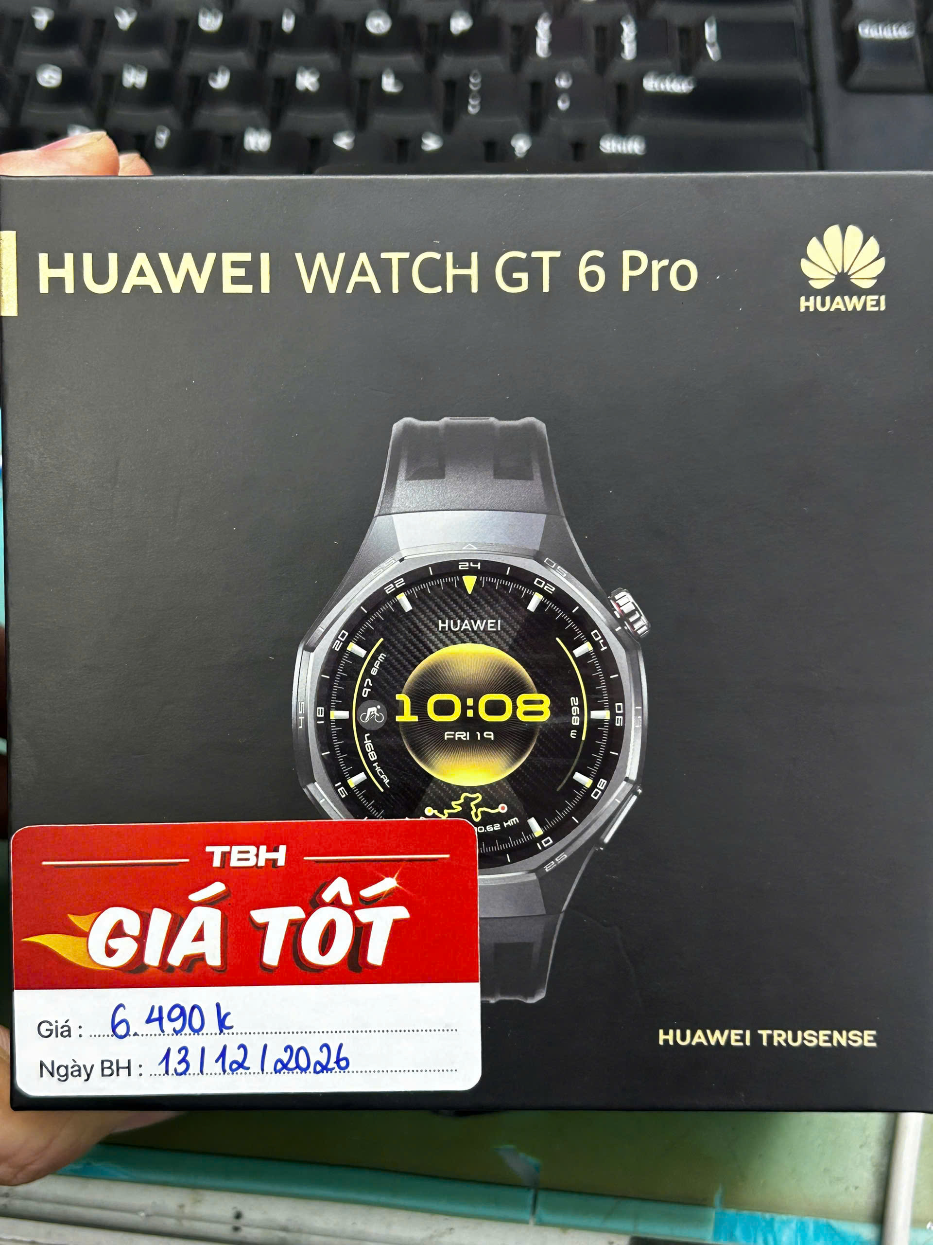 ĐỒNG HỒ THÔNG MINH(WATCH)HUAWEI ATM-B29 GT6 Pro 46mm/DÂY Fluor/ĐEN(6942103168765) - 5RRTQ25827005988 - HWGT6P46DN