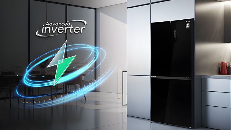 Trang bị công nghệ tiết kiệm điện inverter.