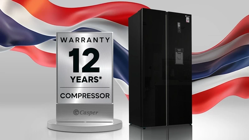 Tủ lạnh Casper Inverter 460 lít Side by Side RS-D462SBS. Tủ lạnh Casper Inverter 460 lít Side by Side RS-D462SBS.