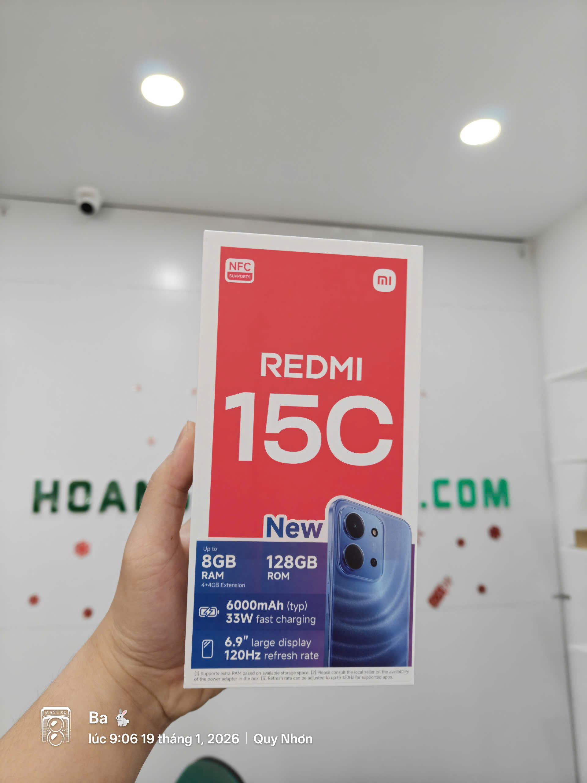 ĐIỆN THOẠI DI ĐỘNG (TEL) REDMI 15C 6.9"