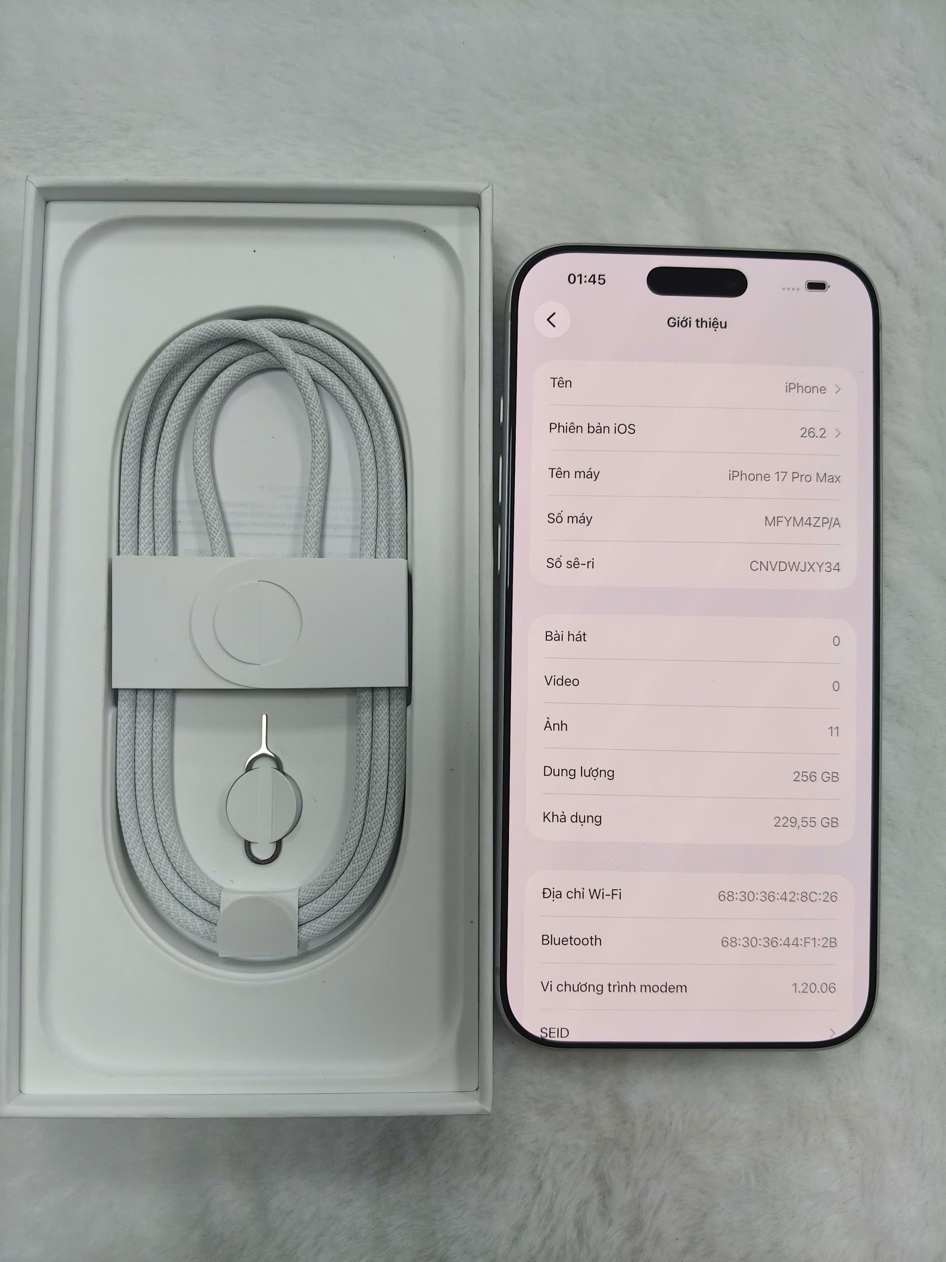 iPhone 17 Pro Max 256GB - Chính hãng Apple Việt Nam TBH