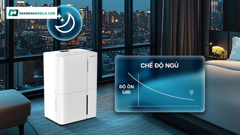 Máy hoạt động êm ái đảm bảo giấc ngủ. Máy hoạt động êm ái đảm bảo giấc ngủ.