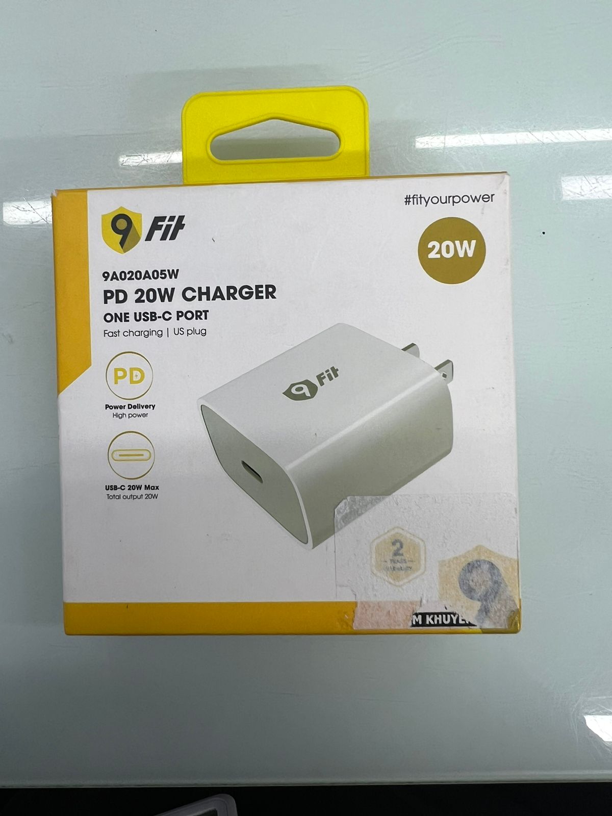 Sạc 9FIT PD 20W 1C White- 9A020A05W