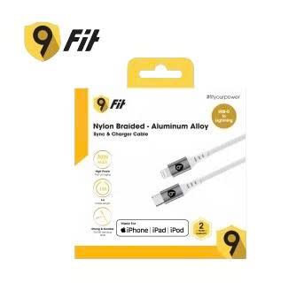 Cáp 9FIT USB-C to Lightning 1M White - 9FCA002W - c250600005648 - 9FCA002W