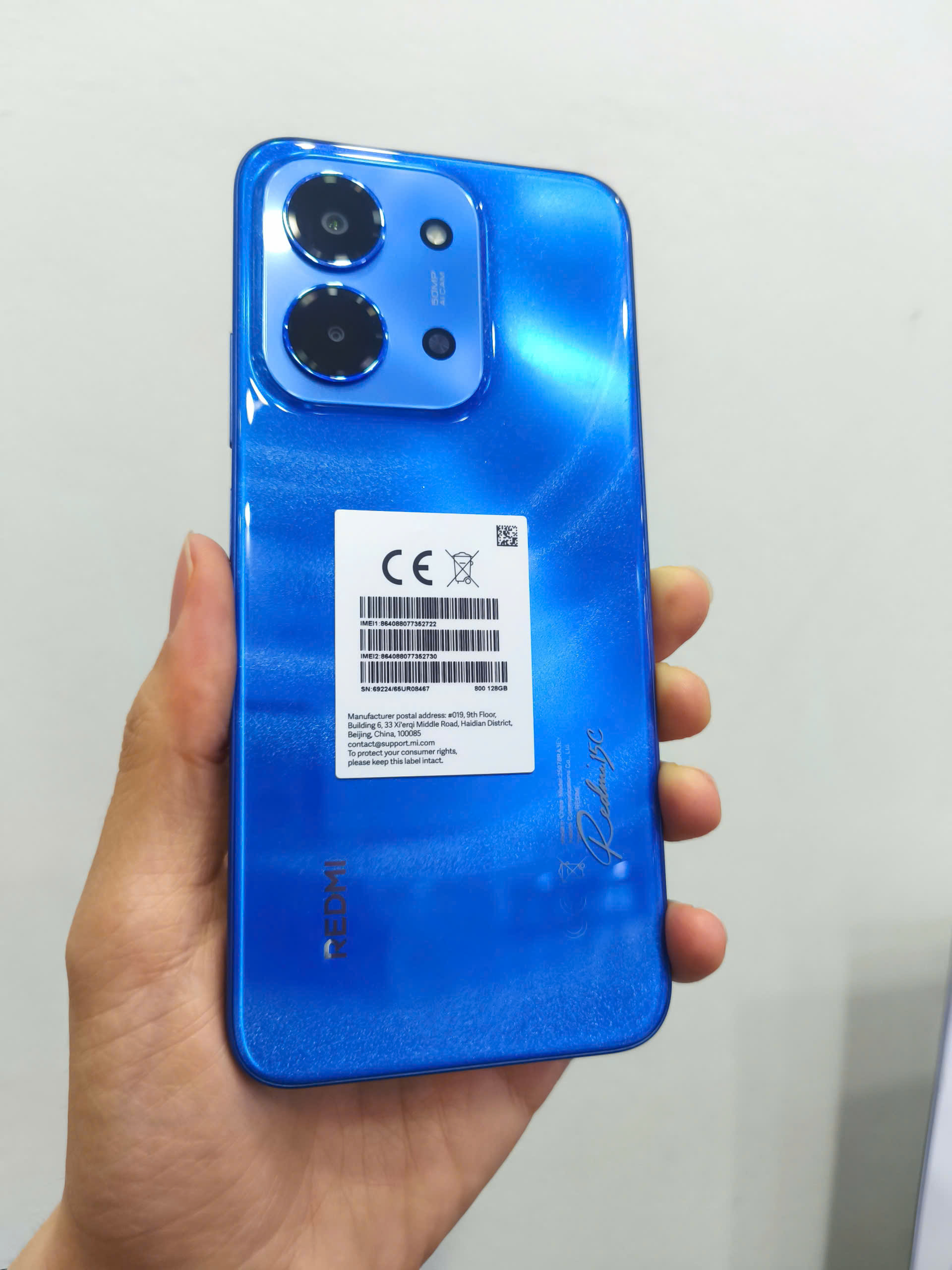 Điện thoại Xiaomi Redmi 15C 4GB/128GB - Có NFC - Pin khủng 6000 - Xanh