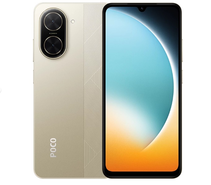 ĐIỆN THOẠI DI ĐỘNG (TEL) POCO C71 6.88"/Unisoc T7250/3G/64G/32MP+QVGA/8MP/5200mAh (25028PC03G)/GOLD (6932554430047) - TBH