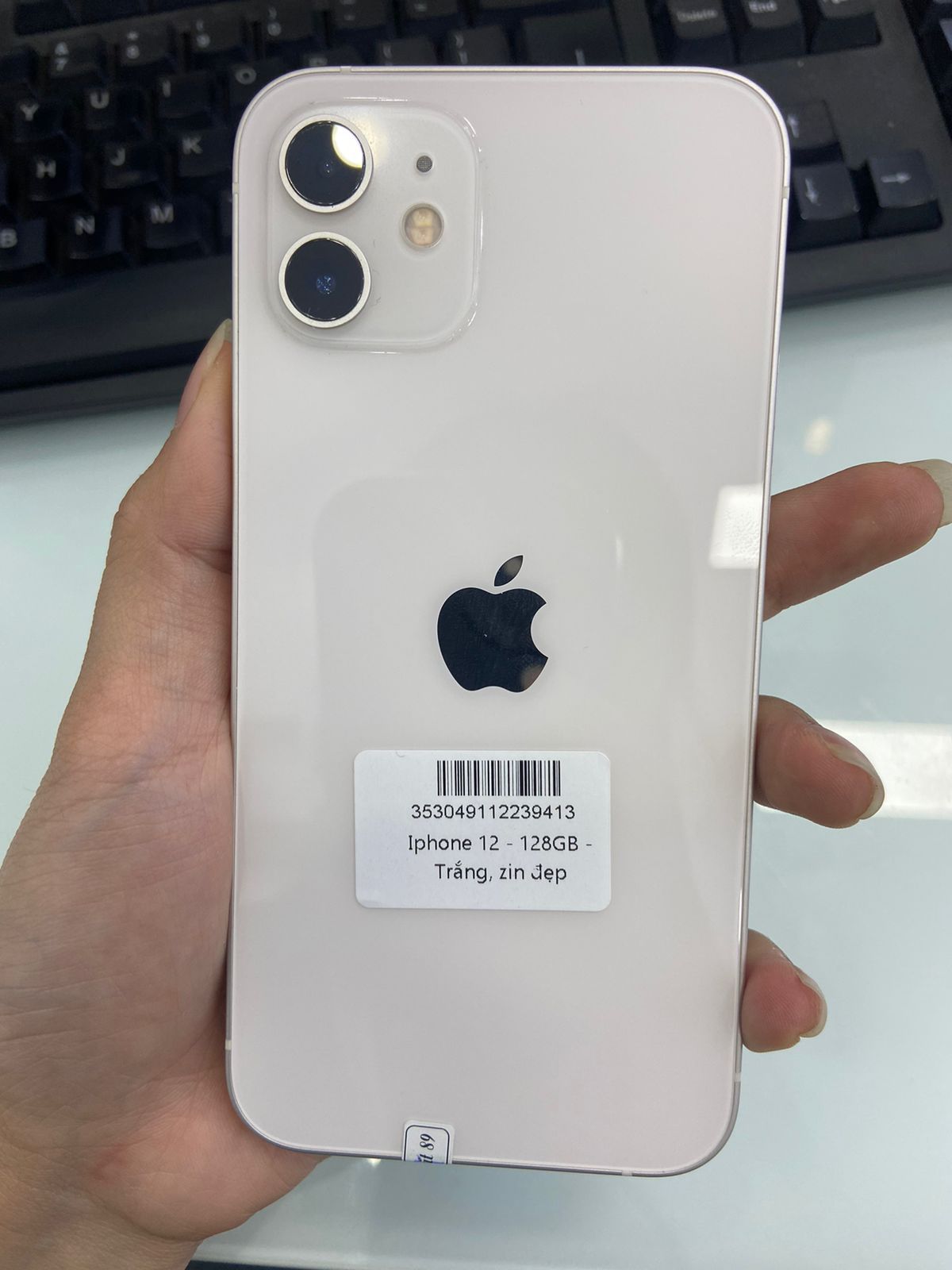 ĐTDĐ Apple iPhone 12 128GB White - cũ - 353049112239413 - IPC12128WT