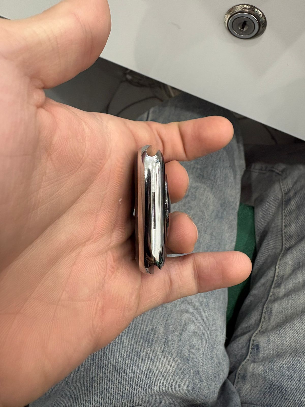 Apple Watch Series 8 GPS + Cellular 45mm Silver Stainless Steel Case with Silver Milanese Loop_