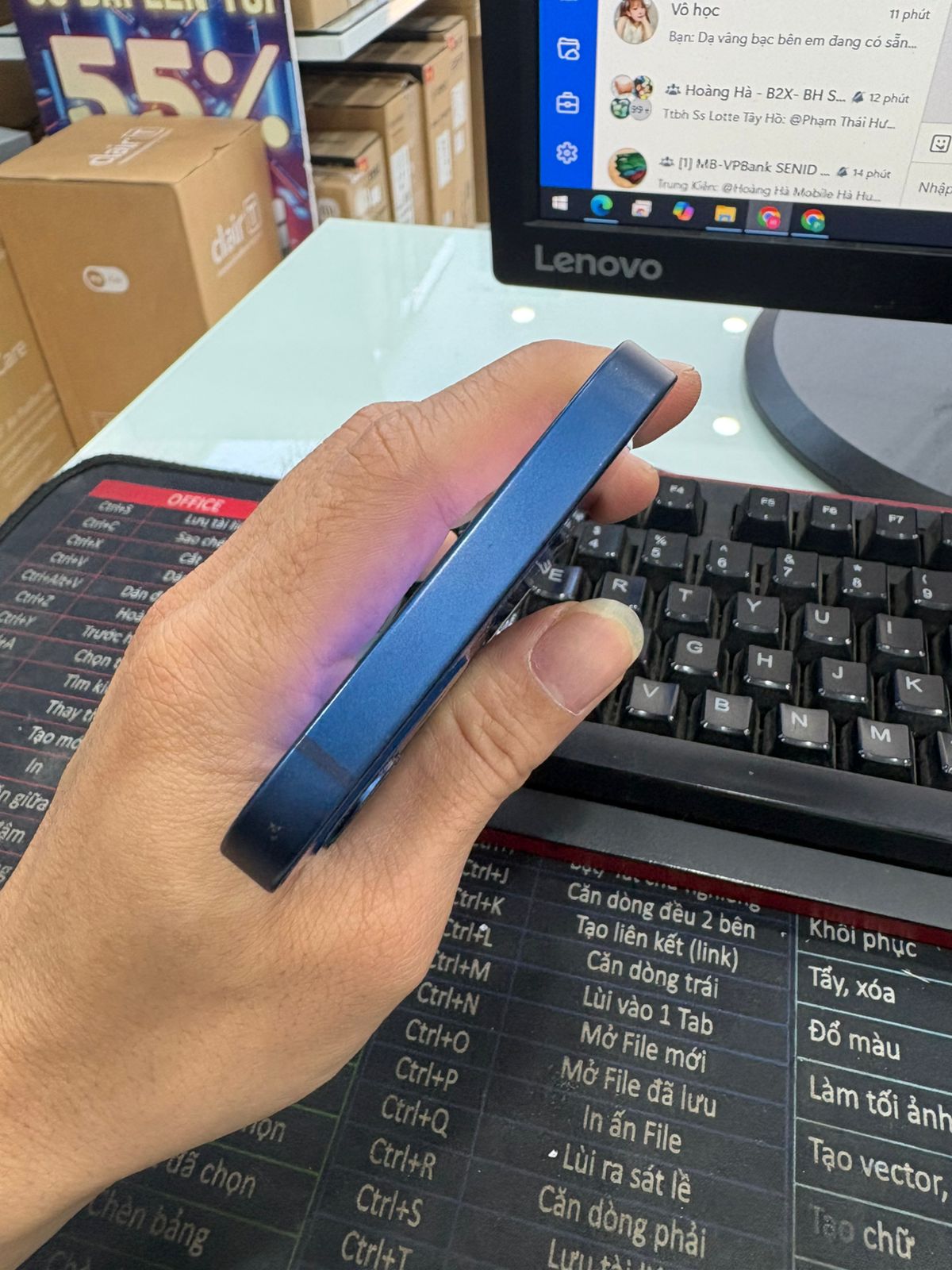 ĐTDĐ Apple iPhone 12 128GB Blue - cũ 