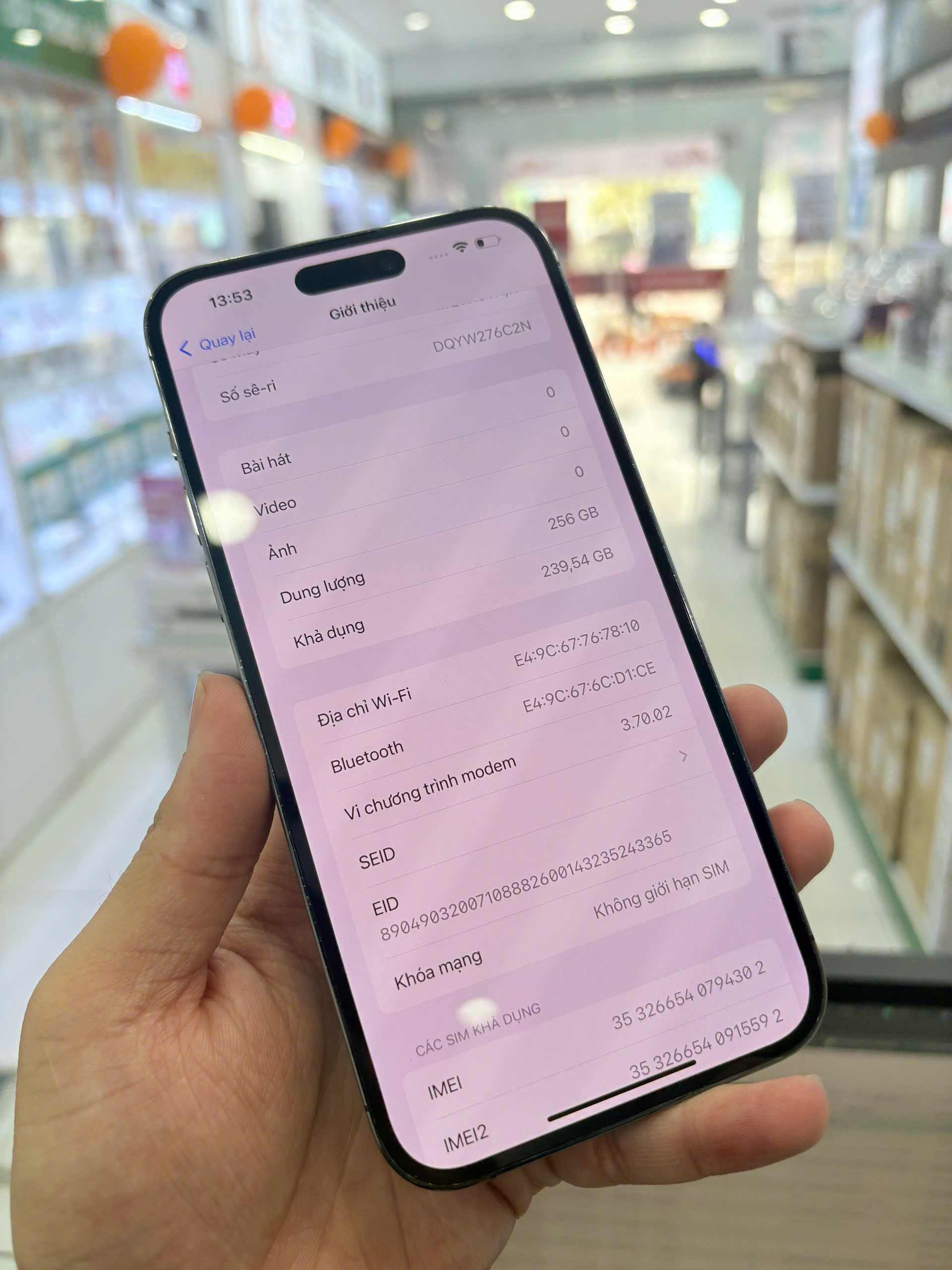 ĐTDĐ Apple iPhone 14 Pro Max 256GB - Tím