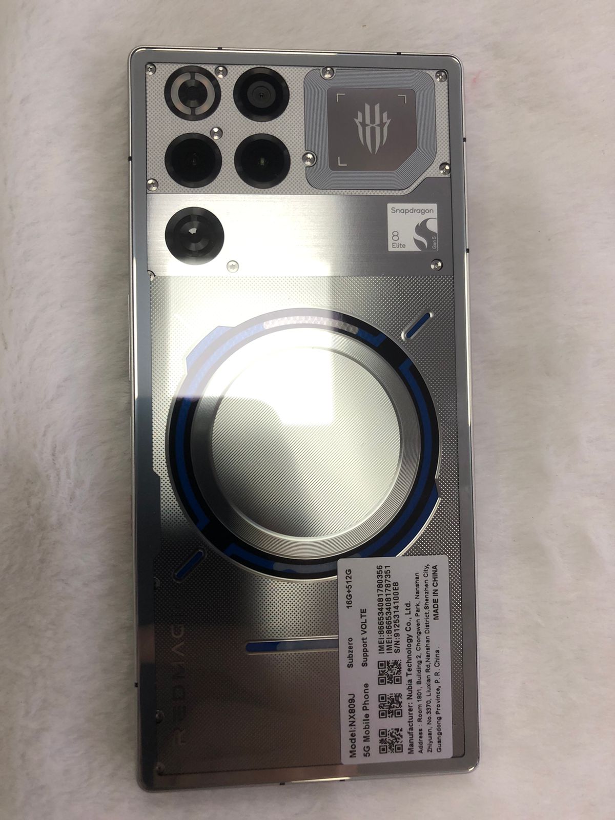 Điện thoại Gaming REDMAGIC 11 PRO 16GB/512GB - Subzero ( Bạc Kính Trong )