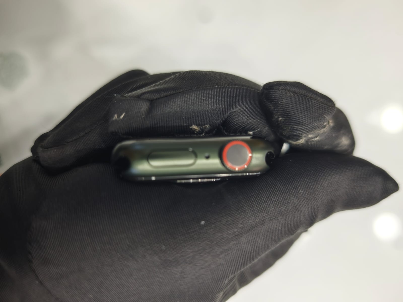 Apple Watch Series 7 GPS + Cellular, 41mm Green Aluminium Case with Clover Sport Band - Regular, MKHT3VN/A 