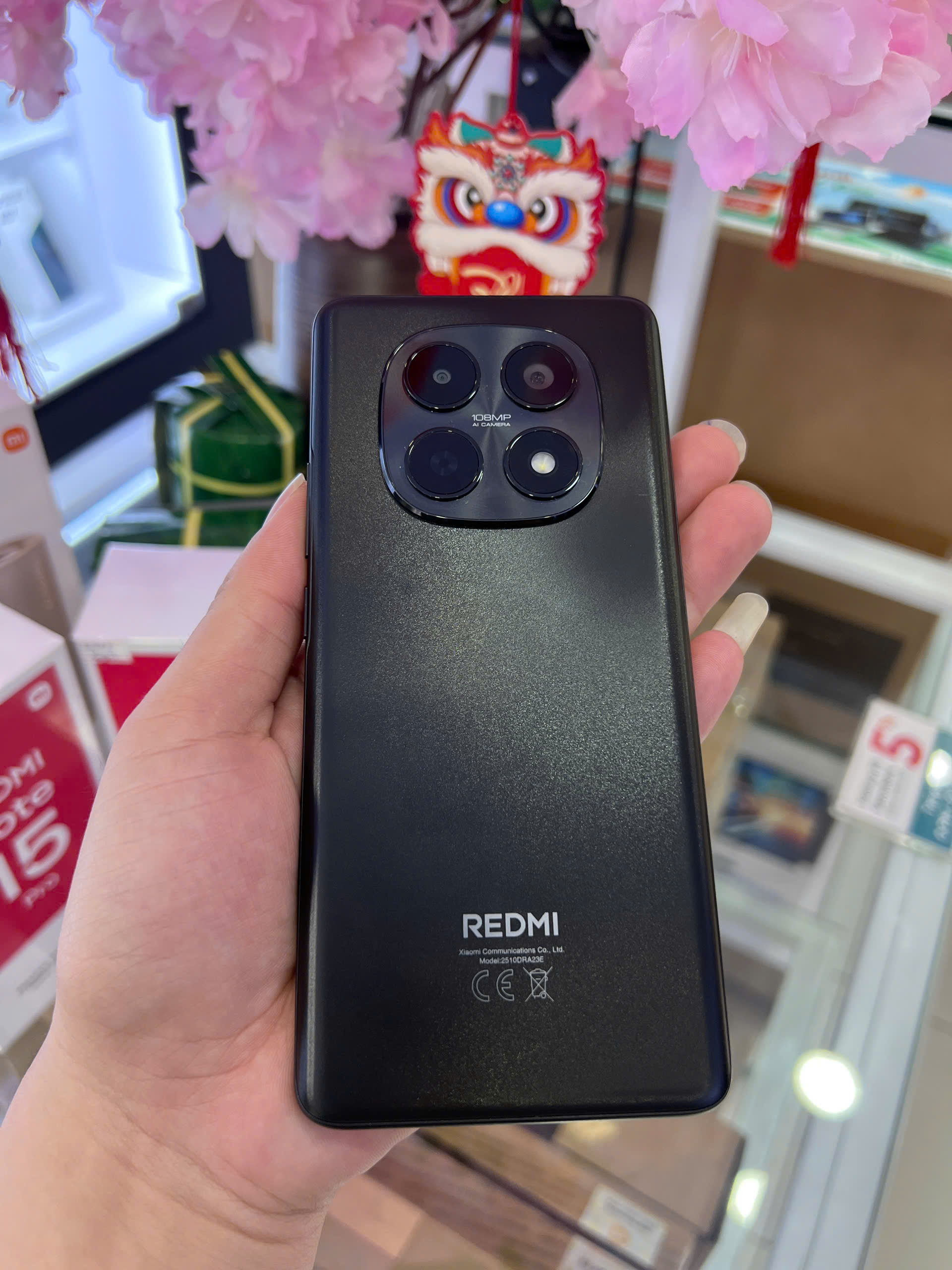 ĐIỆN THOẠI DI ĐỘNG (TEL) REDMI NOTE 15 6.77"/MTK Helio G100-Ultra/6G/128G/108MP+2MP/20MP/6000mAh (2510DRA23E)/ĐEN