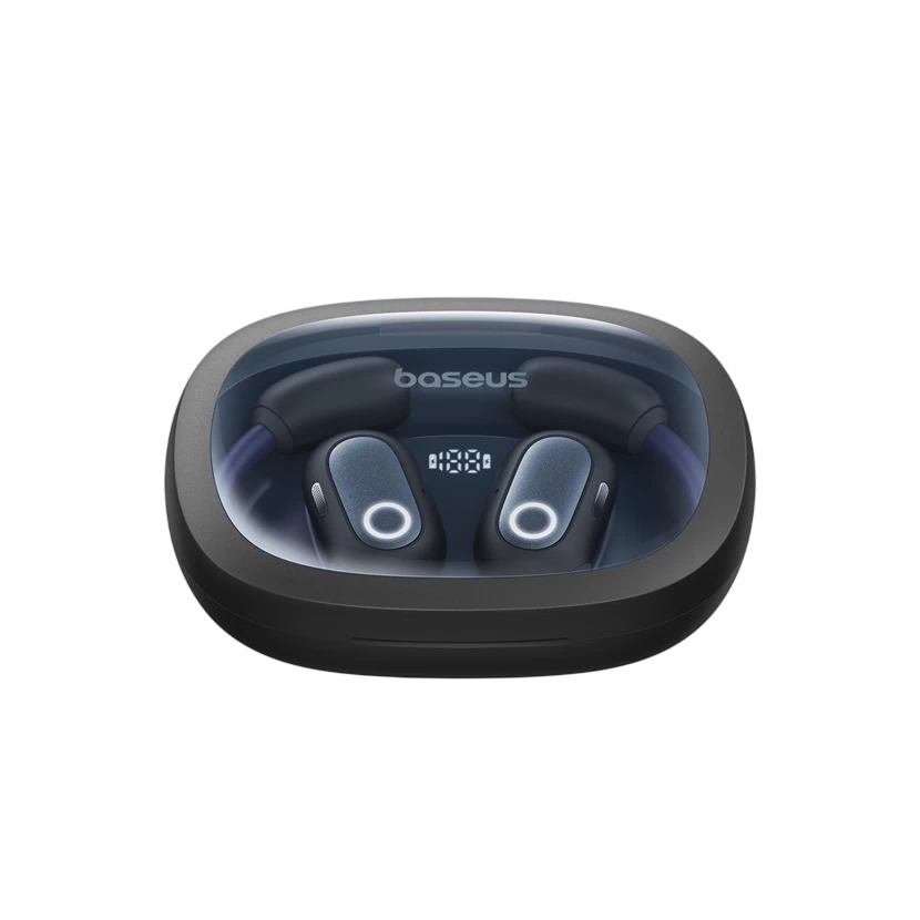 Tai nghe Bluetooth Baseus Eli Fit Open-Ear hỗ trợ điều khiển cảm ứng, app Baseus và tiện ích chống nước IPX4