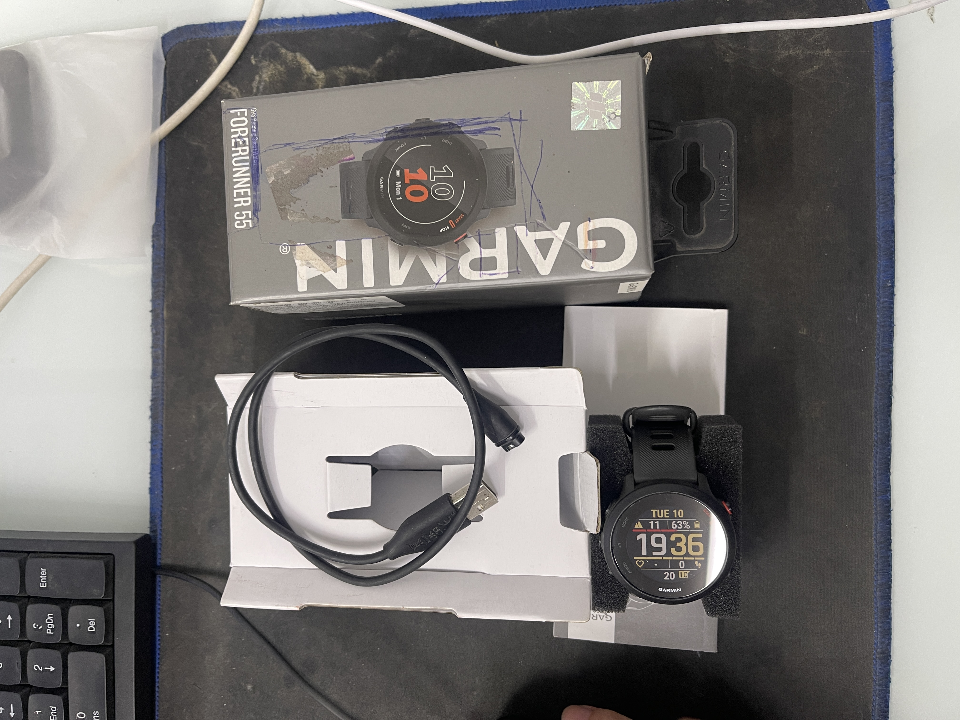 ĐHTM Garmin Forerunner 55 GPS, KOR/SEA, Đen 