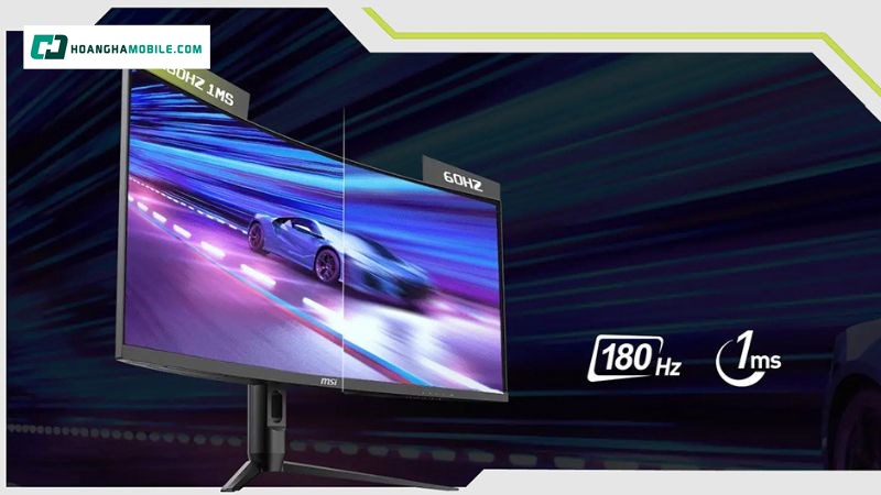 Tần số quét 180Hz tăng độ chính xác mượt mà. Tần số quét 180Hz tăng độ chính xác mượt mà.