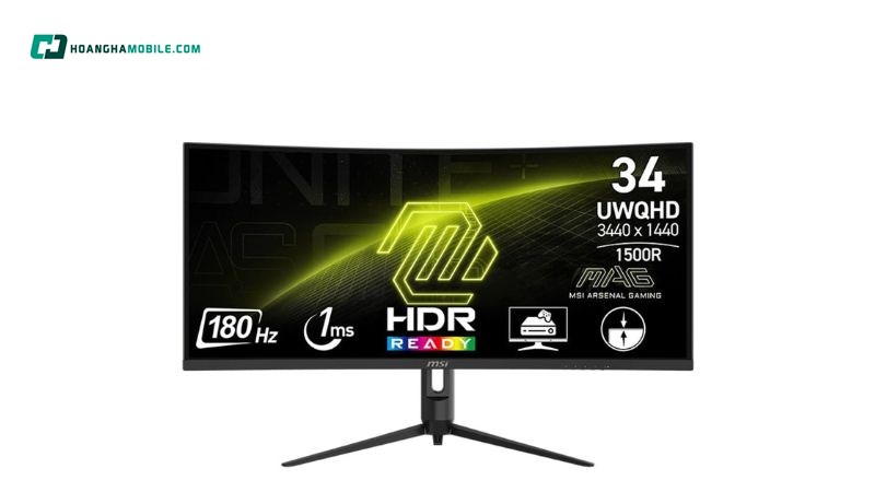 Thiết kế cong 1500R hiện đại. Thiết kế cong 1500R hiện đại.