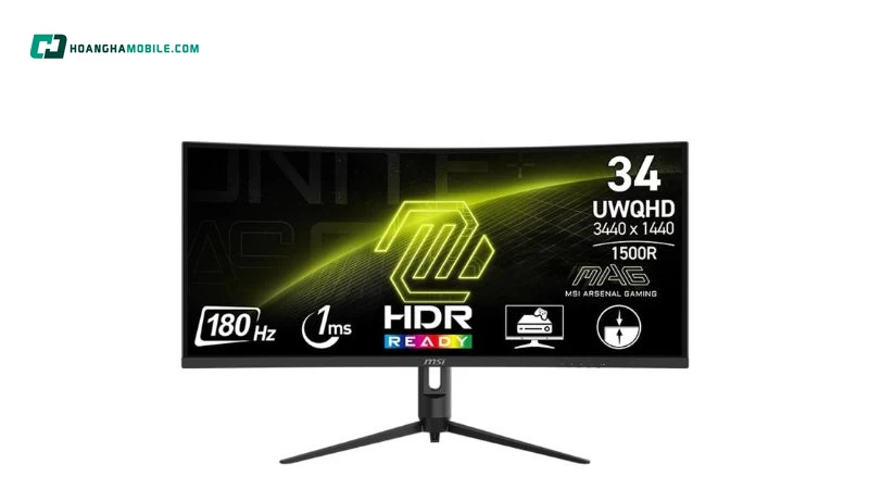 Thiết kế cong 1500R hiện đại. Thiết kế cong 1500R hiện đại.