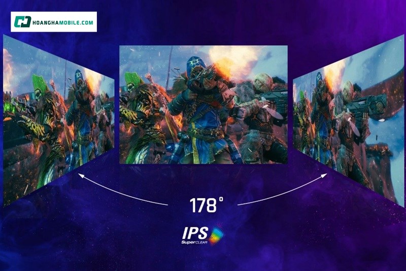 Sử dụng tấm nền IPS màu sắc chân thực. Sử dụng tấm nền IPS màu sắc chân thực.