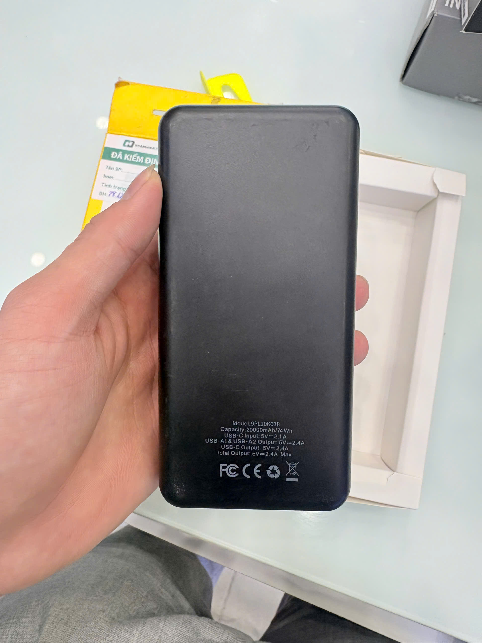 Sạc dự phòng 9Fit Lite 20,000mAh/3.7V Li-Polymer TBH