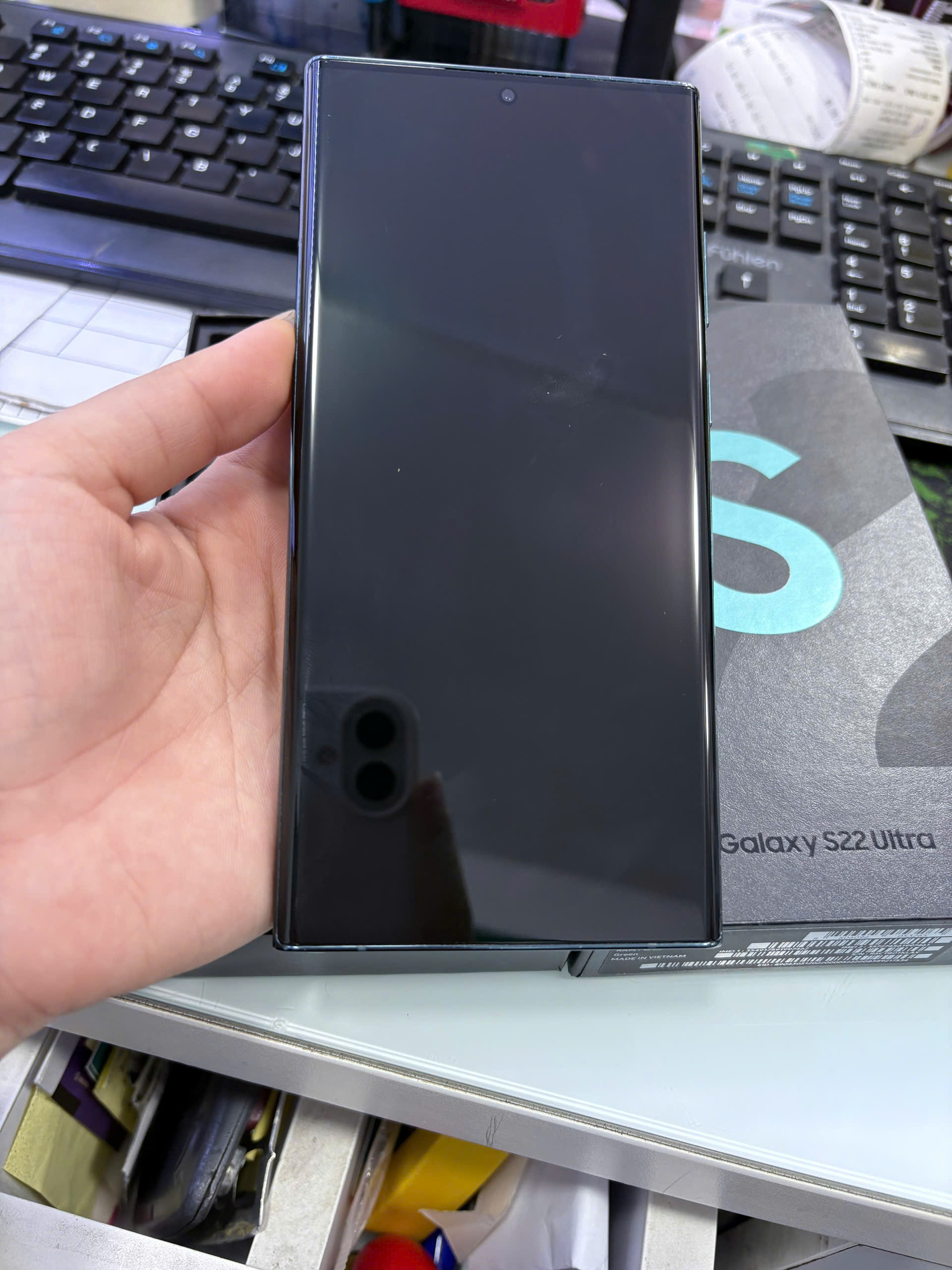 ĐTDĐ Samsung S22 Ultra, SM-S908E/DS, 512GB, Xanh - 354917591997461 - S908E5X- TBH