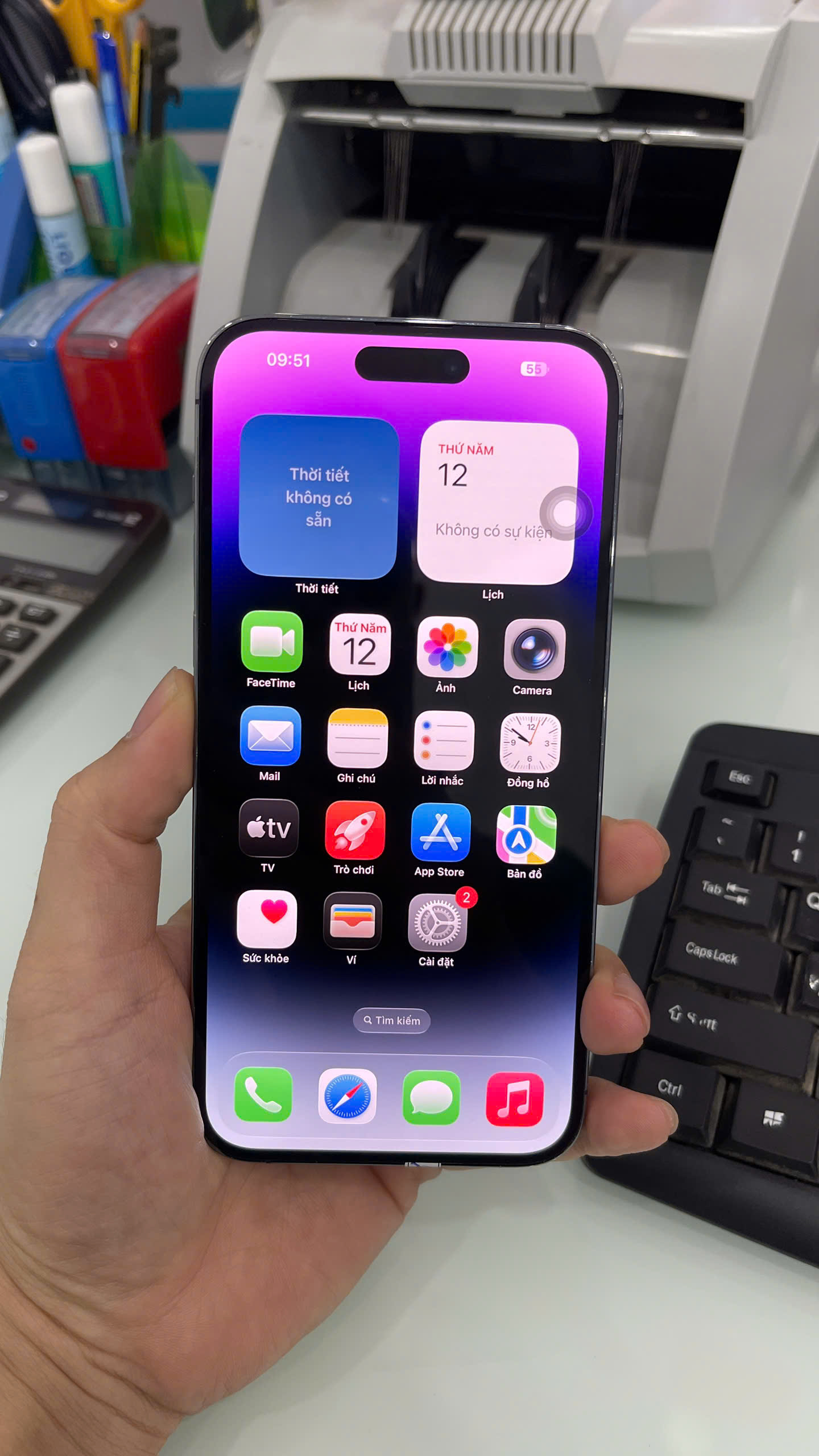 ĐTDĐ Apple iPhone 14 Pro Max 128GB Tím Deep Purple - Cũ