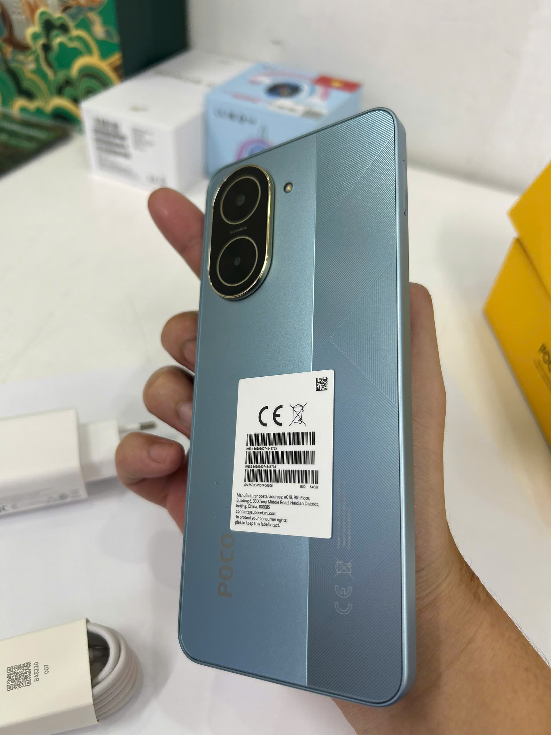 ĐIỆN THOẠI DI ĐỘNG (TEL) POCO C71 6.88"/Unisoc T7250/3G/64G/32MP+QVGA/8MP/5200mAh (25028PC03G)/BLUE (6932554430061)