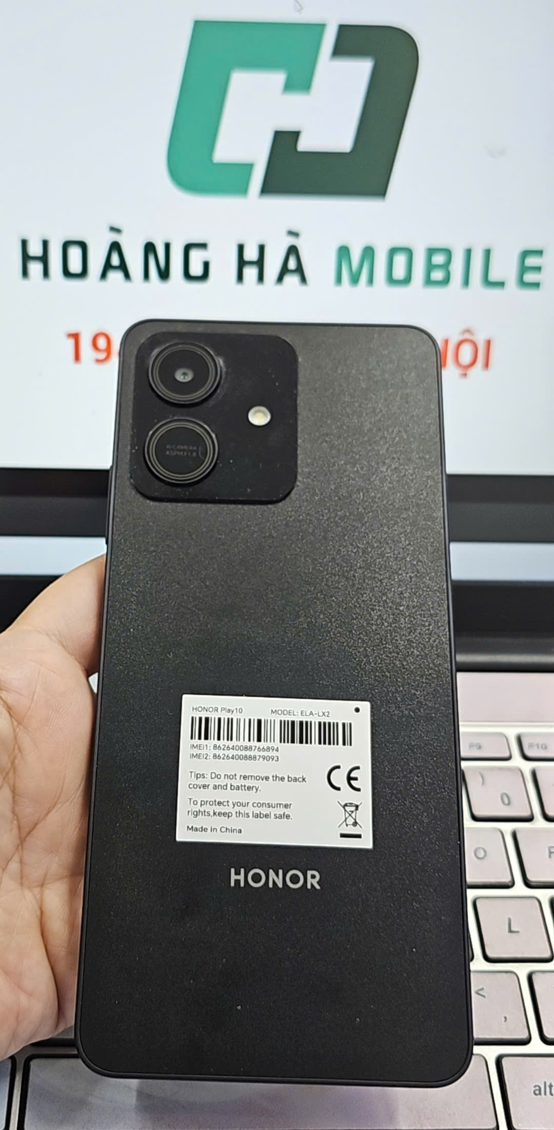 Điện thoại thông minh Honor Play 10 (3+64)GB Đen (Midnight Black)