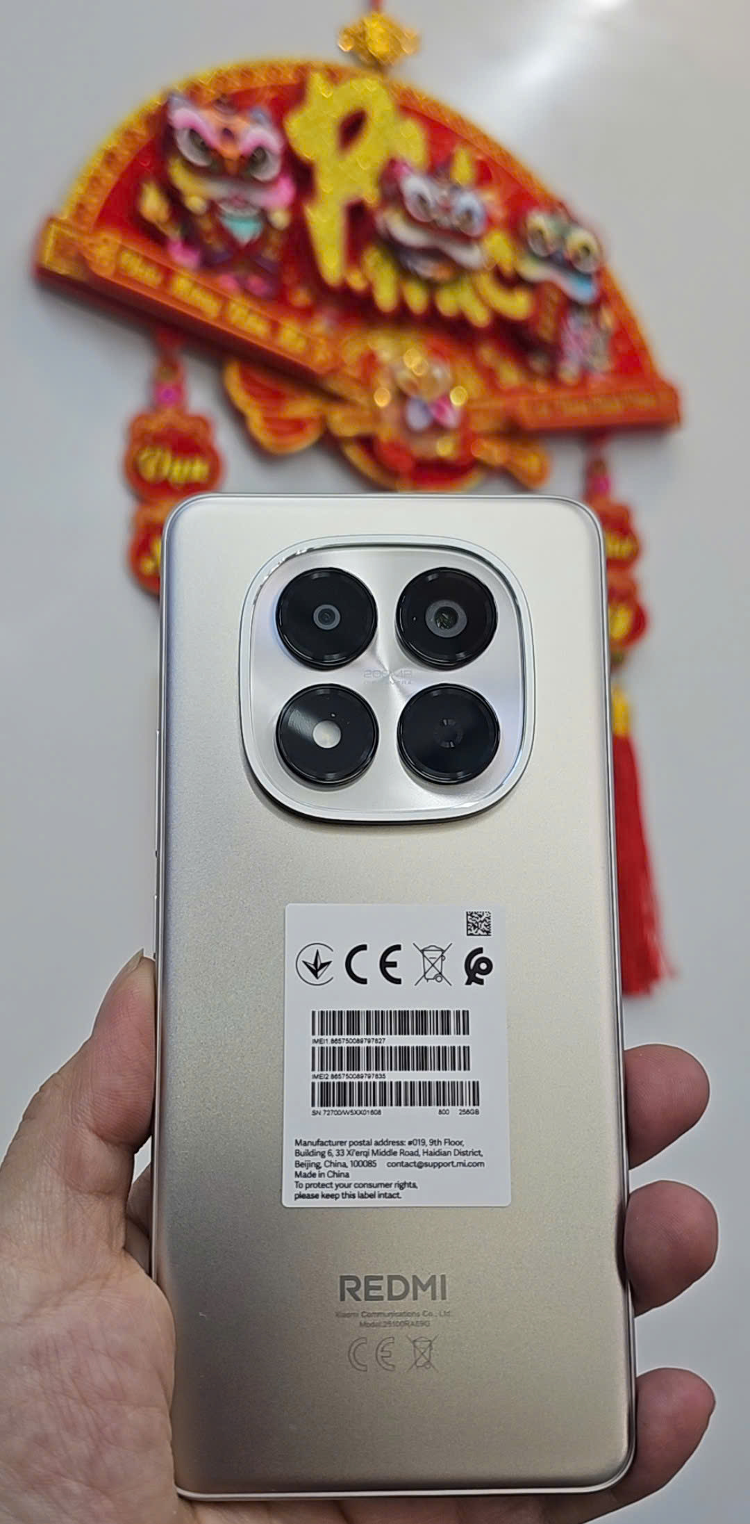 ĐIỆN THOẠI DI ĐỘNG (TEL) REDMI NOTE 15 PRO 6.77"/MTK Helio G200-Ultra/12G/256G/200MP+8MP/32MP/6500mA Xám - TBH