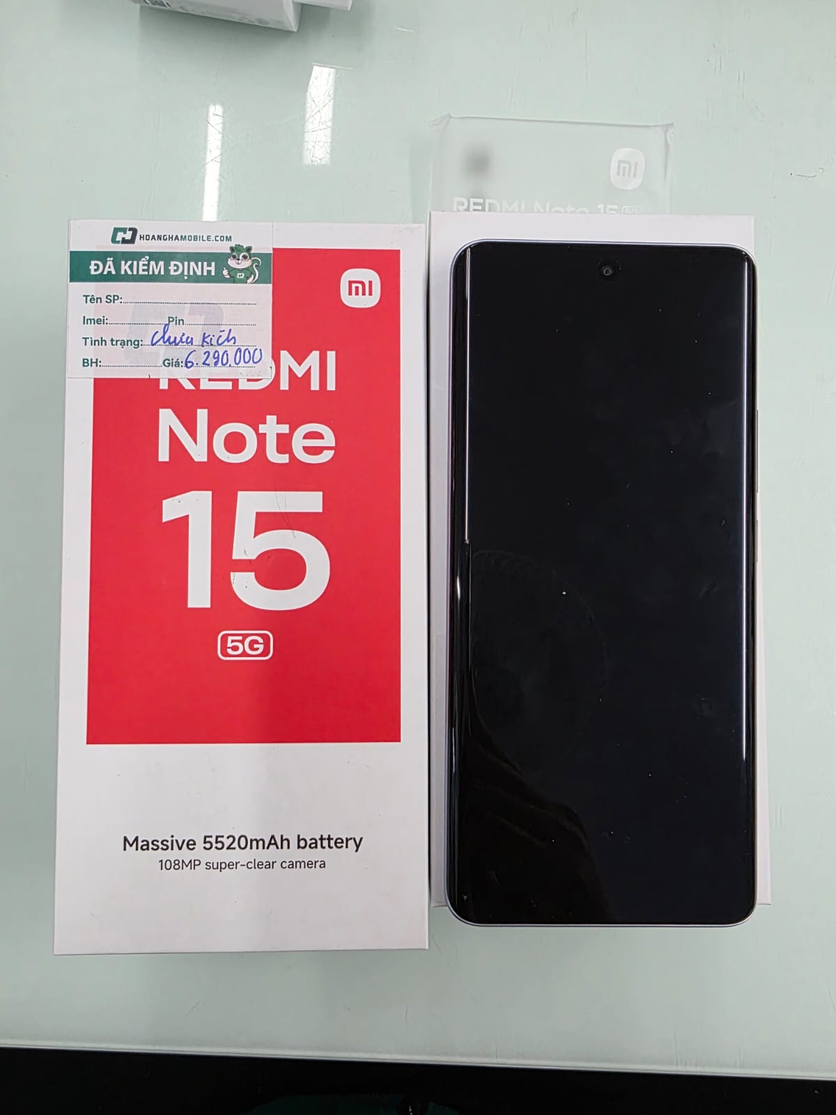 ĐIỆN THOẠI DI ĐỘNG (TEL) REDMI NOTE 15 5G 6.77"/SNAP 6 GEN 3/6G/128G/108MP+8MP/20MP/5520mAh (25098RA98G)/TÍM (6932554469641)