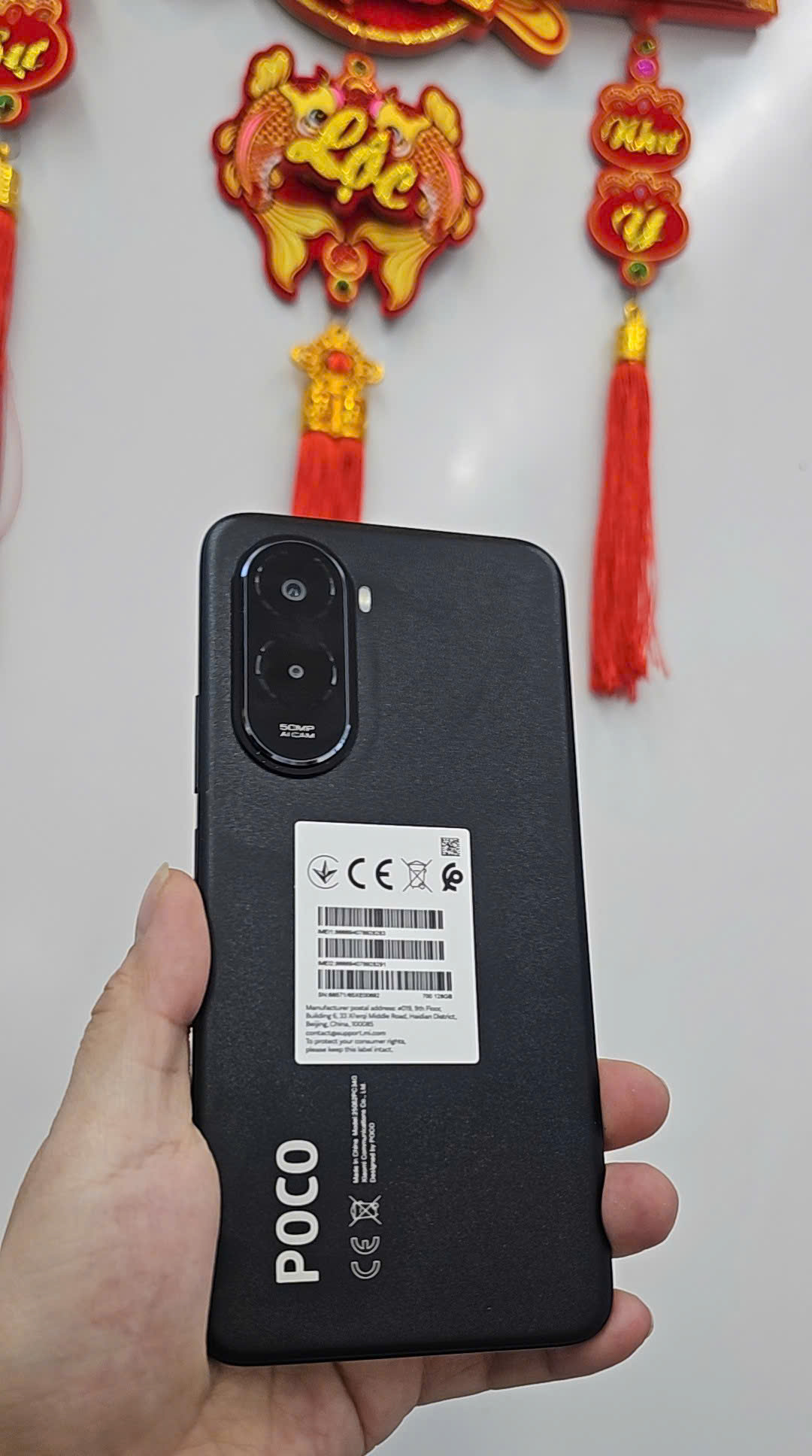 ĐIỆN THOẠI DI ĐỘNG (TEL) POCO M7 6.9"/SNAP 685/6G/128G/50MP+QVGA/8MP/7000mAh (25062PC34G)/ĐEN - TBH