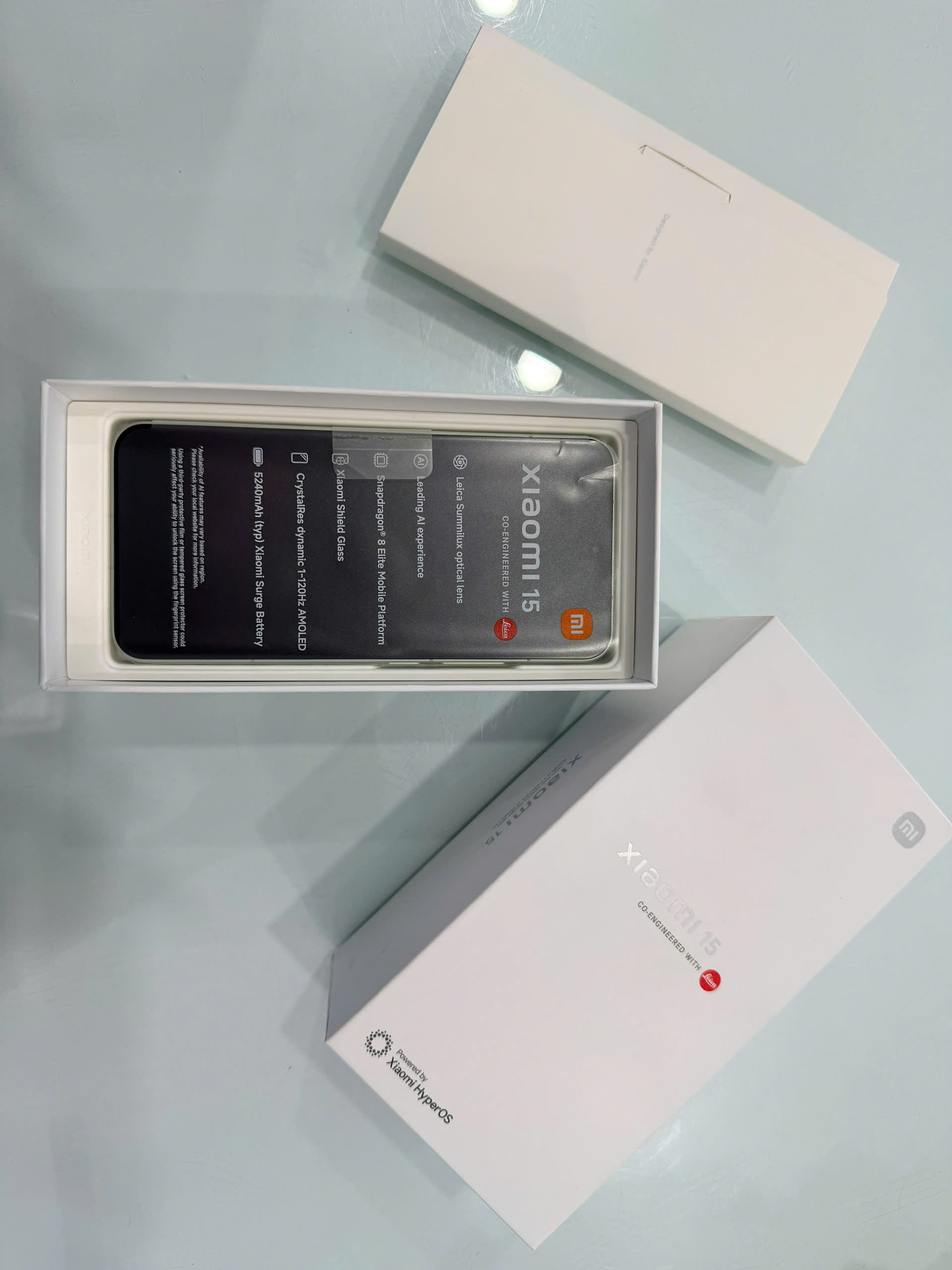 ĐIỆN THOẠI DI ĐỘNG (TEL) XIAOMI 15 6.36/SNAP 8 ELITE/12G/256G/50+50+50MP/32MP/5240mAh