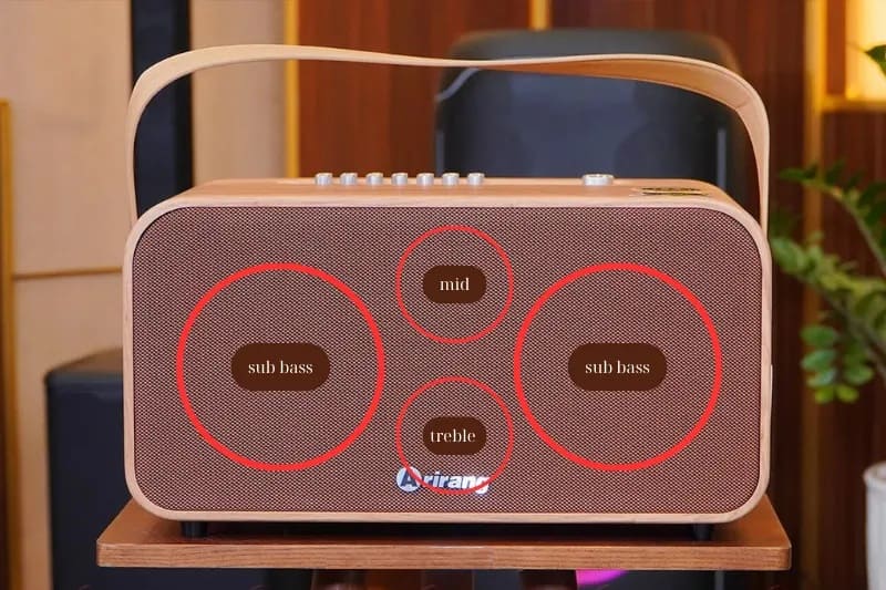 Hệ thống loa 3 đường tiếng rõ nét.