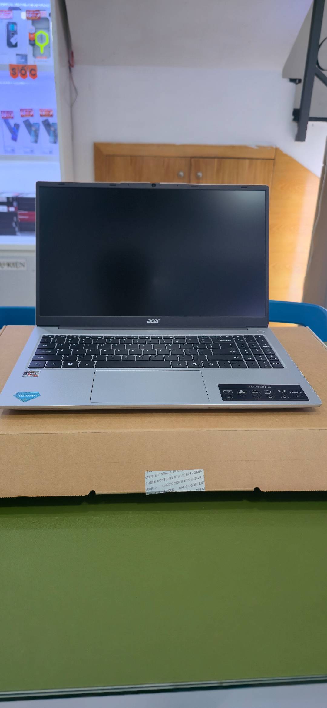 Máy tính xách tay Acer N24B4 (AL15-41P-R3U5) (R7-5700U; 16GB; 512GB SSD; UMA; 15.6" FHD; Win11; Bạc; NX.J53SV.001) - TBH