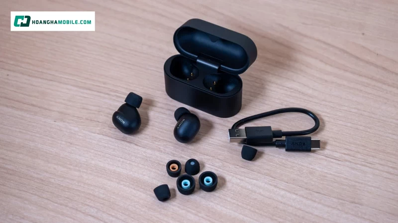 Thiết kế tai nghe gọn nhẹ, tiện dụng. Thiết kế tai nghe gọn nhẹ, tiện dụng.