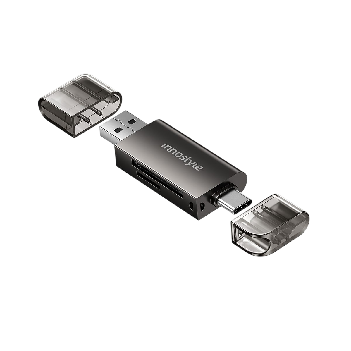 Cổng chuyển OTG Innostyle NexaLink USB-C & USB-A to SD/TF Card Reader CAST3