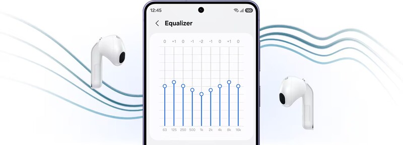 Samsung Galaxy Buds4 cho thời lượng nghe nhạc khoảng 5 giờ (bật ANC) / 6 giờ (tắt ANC) và tổng thời lượng kèm hộp 24 giờ / 30 giờ