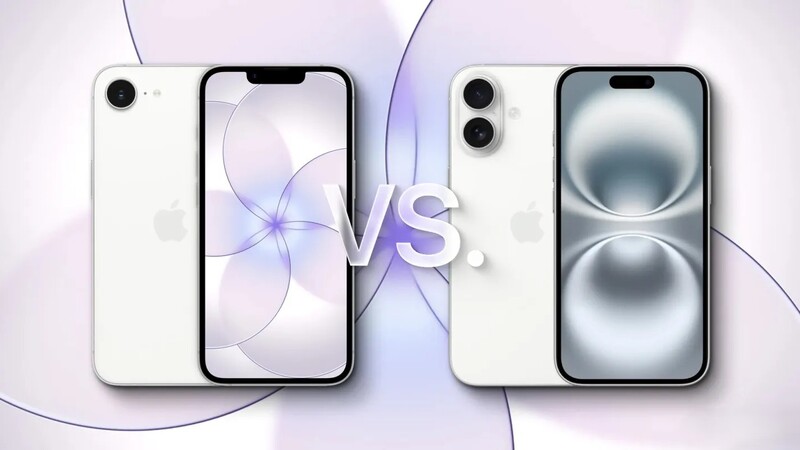 So sánh iPhone 17e và iPhone 16.