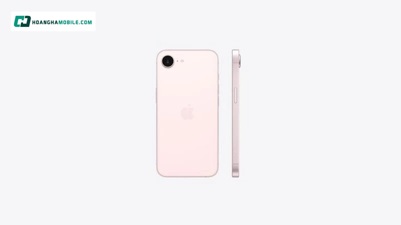 iPhone 17e hồng dịu dàng. iPhone 17e hồng dịu dàng.