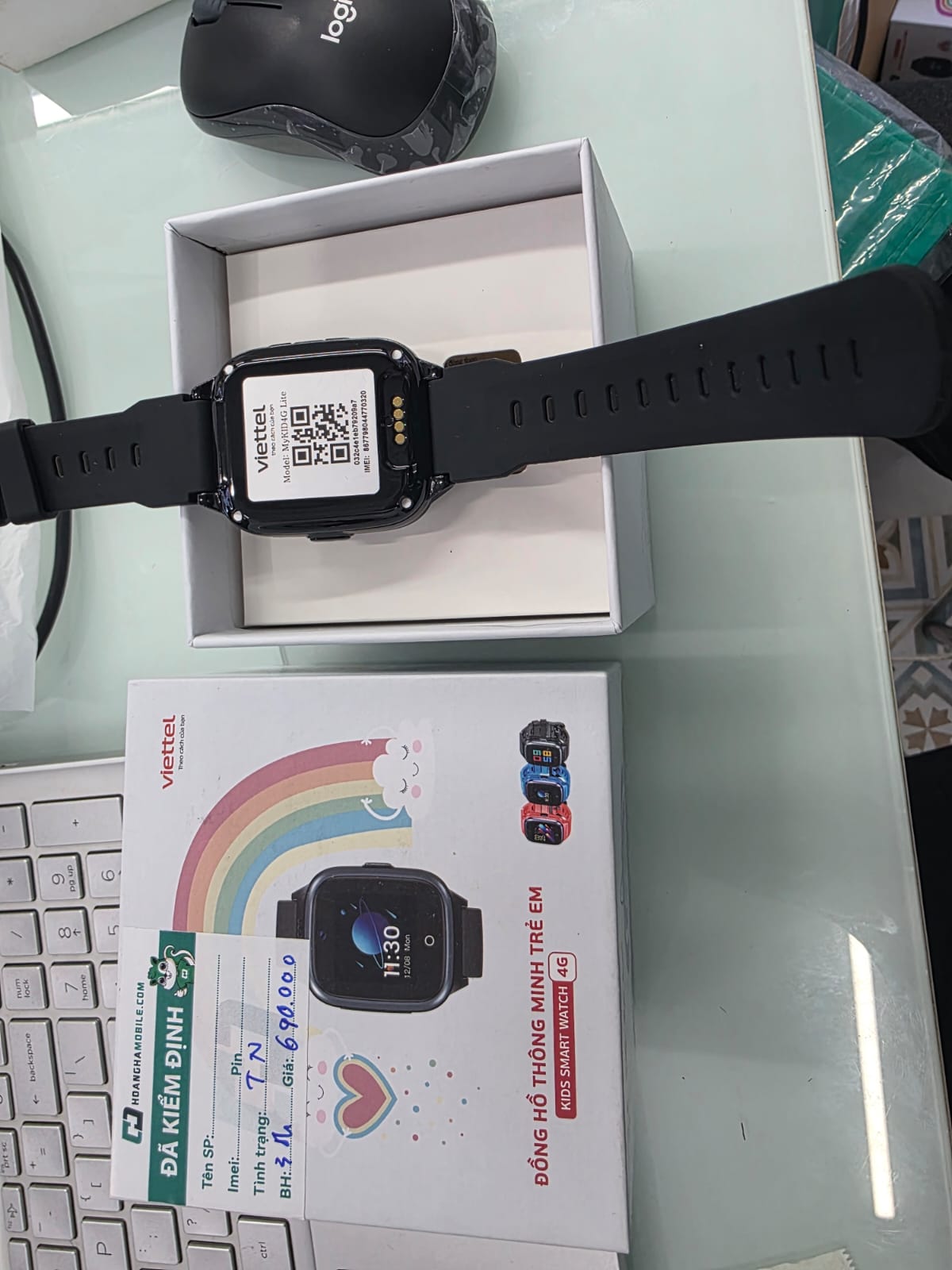 Đồng hồ thông minh trẻ em MyKid 4G Lite, màu Đen 