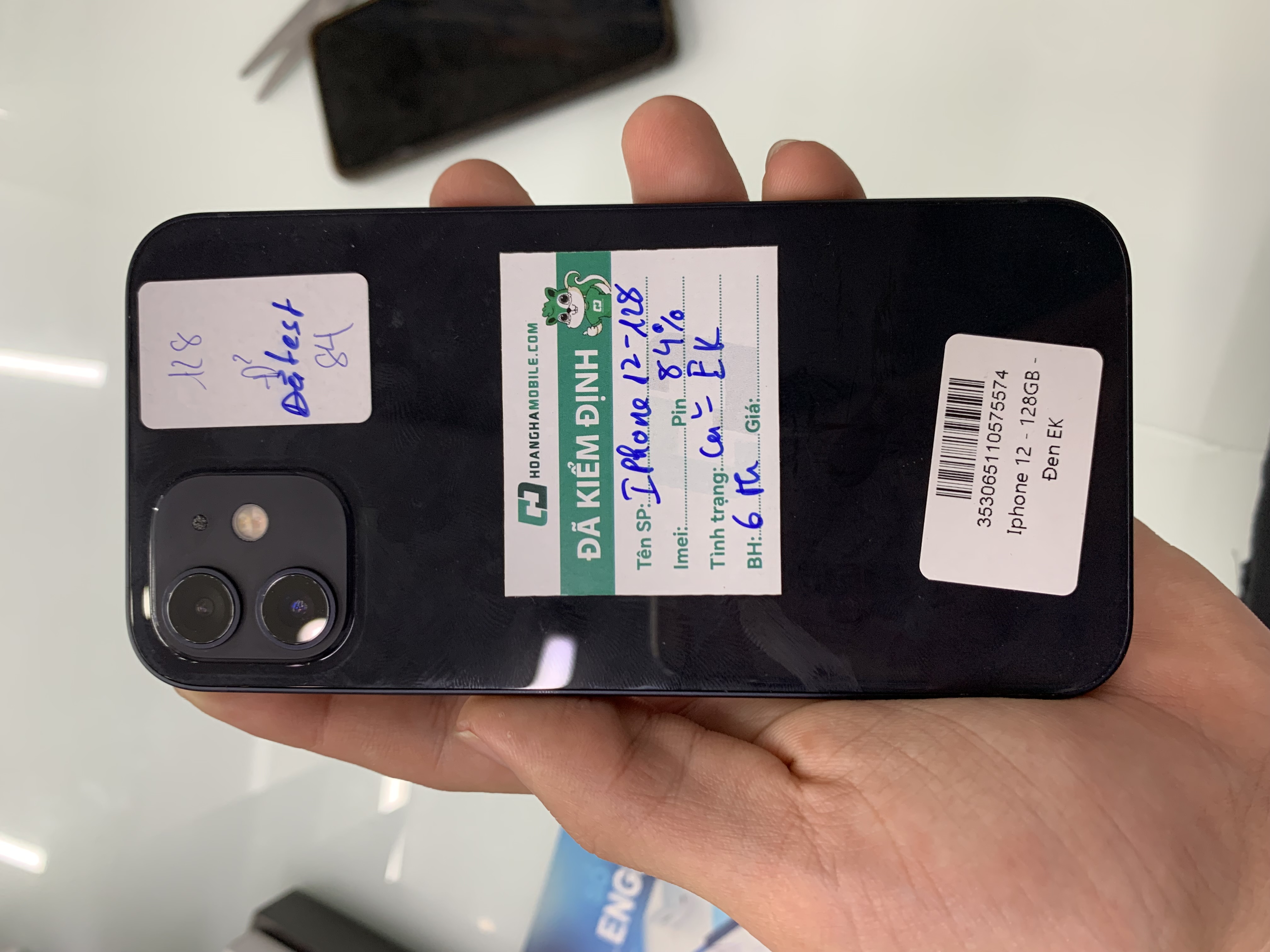 ĐTDĐ Apple iPhone 12 128GB Black - cũ